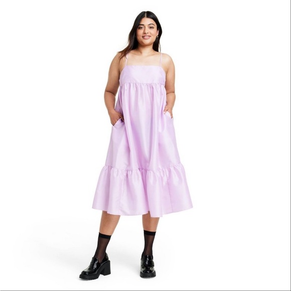 Women's Textured Empire Waist Midi Dress
- Kika Vargas x Target Lavender - Picture 4 of 6